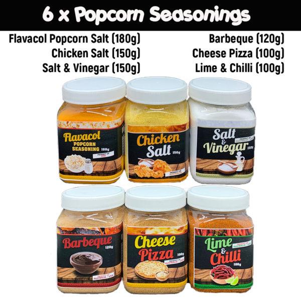 6 x Popcorn Seasonings Website