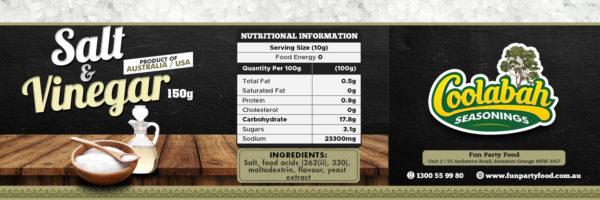 Salt & Vinegar Label 150g