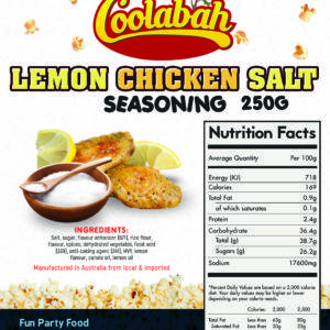 Lemon Chicken Salt Label Coolabah