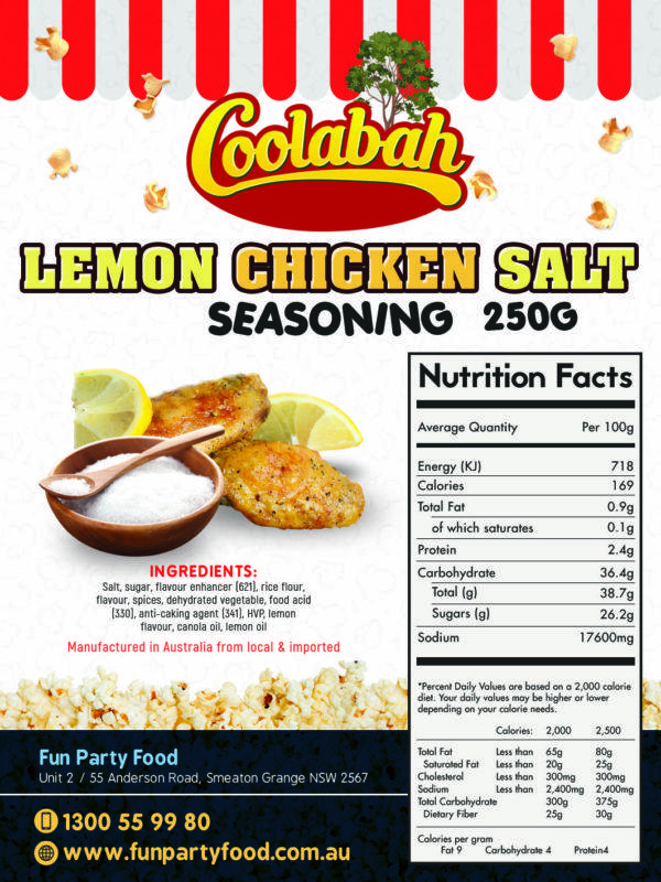 Lemon Chicken Salt Label Coolabah