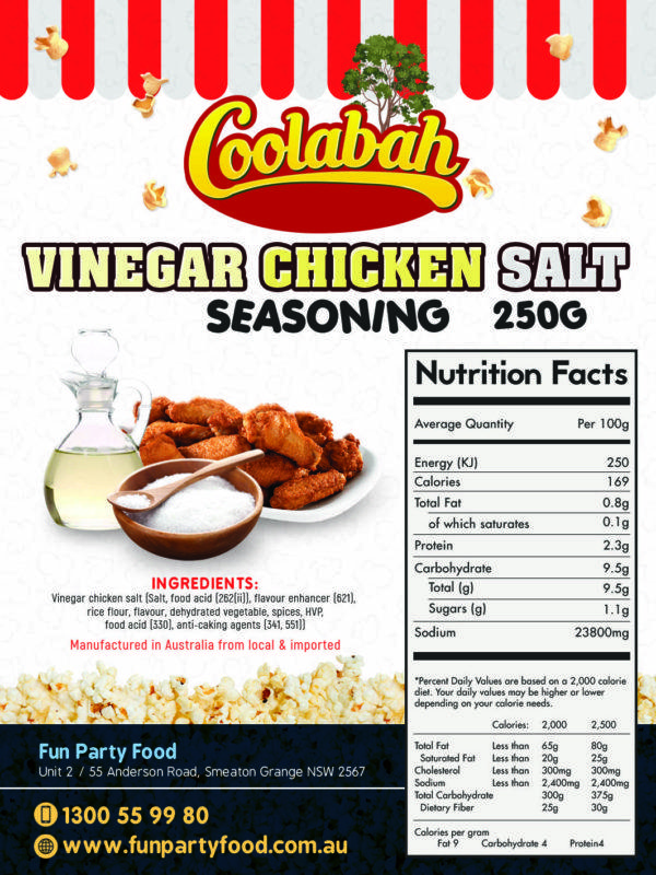Vinegar Chicken Salt Label Coolabah