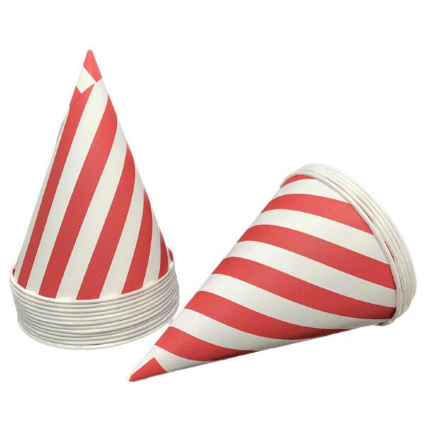 200 x 6oz (170ml) Red Stripe Snow Cone Cups