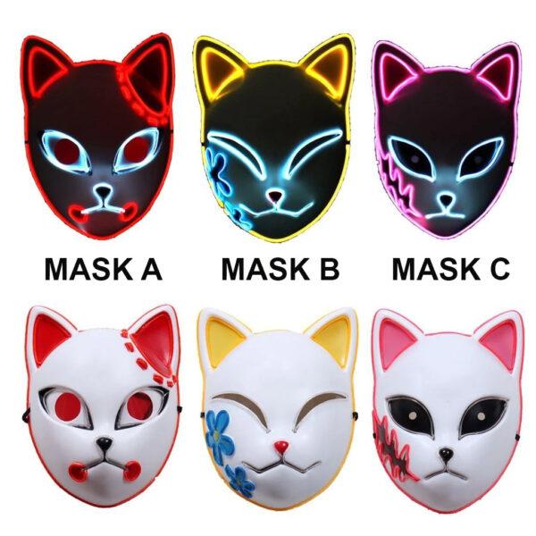 LED Kitty Mask for Halloween |  Anime Cosplay
